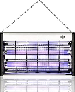 Insect Zapper Electric Bug Zapper Insect Killer Mosquito, Bug, Moth, Fly Killer Zapper, 110V-120V 3pin Plug, Ultraviolet T8 Light Bulbs, Powerful 2600V Grid, Energy Saving, Indoor Use 30W