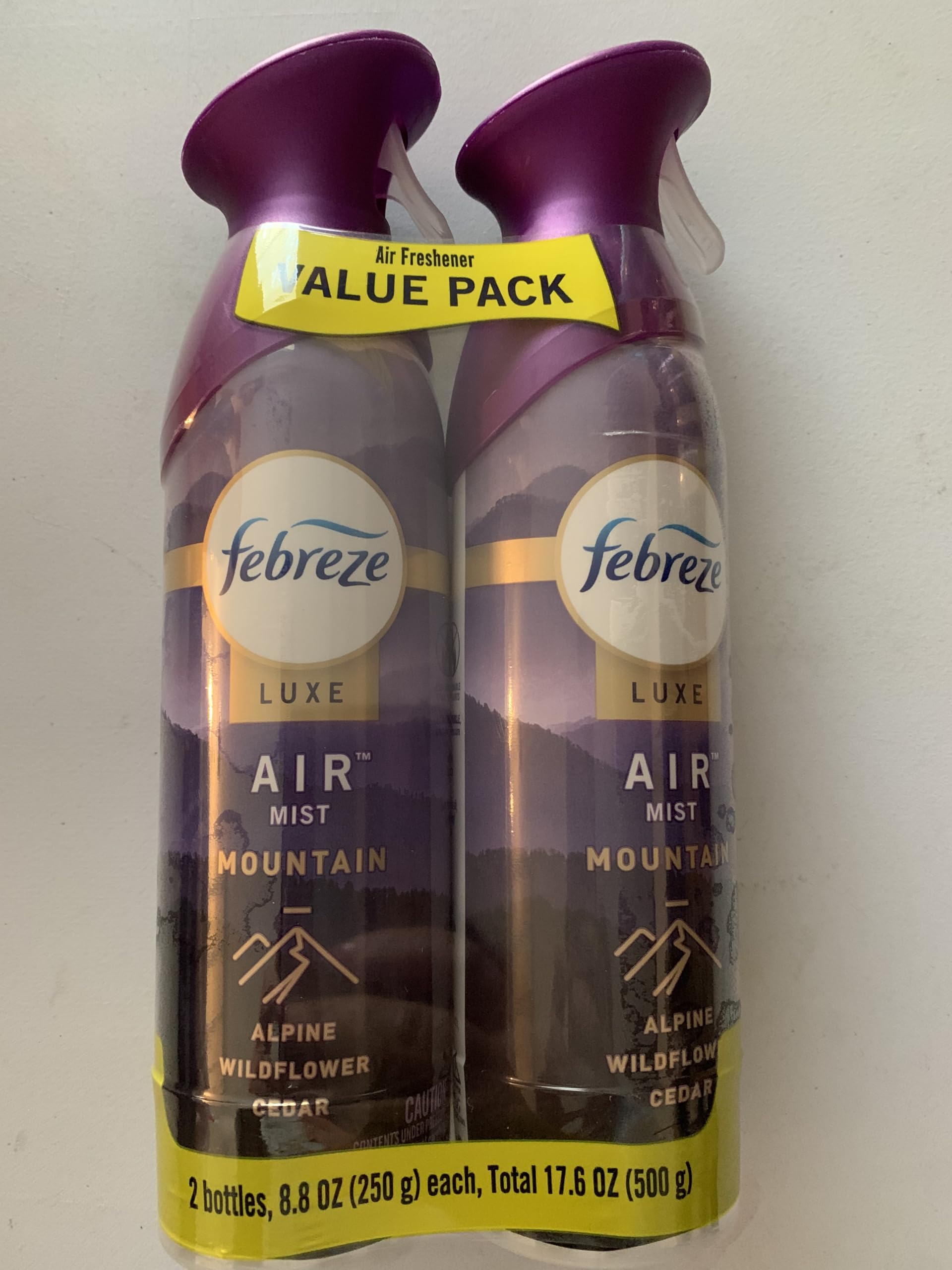 Febreze Luxe Air Mist Mountain Air Freshener Value Pack 8 8 oz 2 Bottles