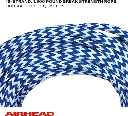 Miniatura 4 de Airhead Cuerda de esquí acuático mango con agarre para tractor 1 sección 75 pies