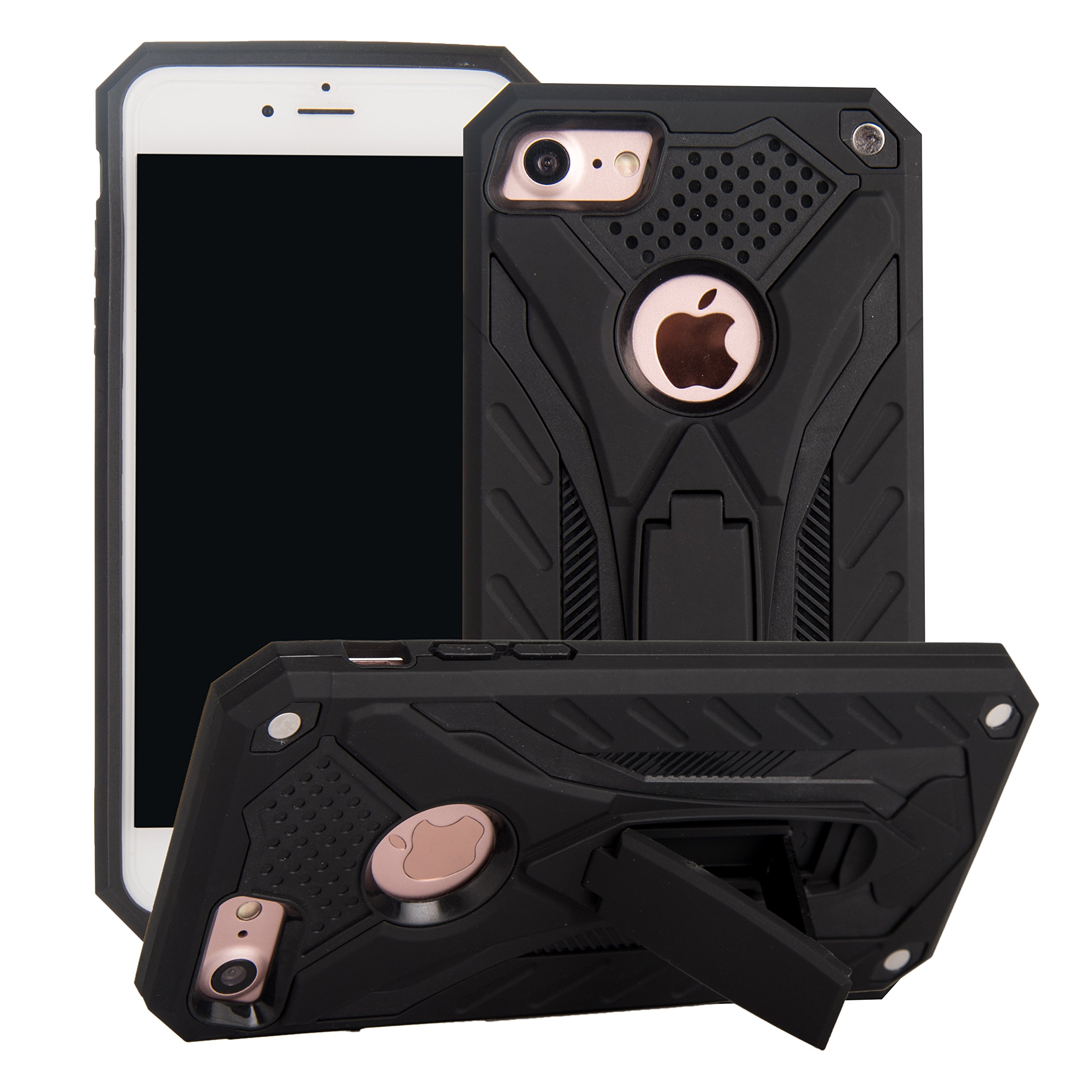 MILAN NICE Funda para iPhone 12 Pro MAX de Silicona y PC Antigolpes Carcasa Protectora Anti-arañazos y Antideslizante con Soporte Incoporado (Rojo)(6.7) — view 14