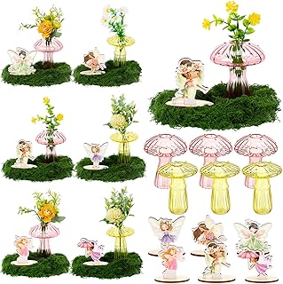 13 Pcs Fairy Party Decoration Woodland Fairy Table Centerpiece with Mush...