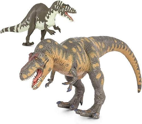 Terra by Battat Juego de dinosaurios de juguete con T-Rex 2pc Dinosaurios coleccionables y juguetes para niños a partir de 3 años
