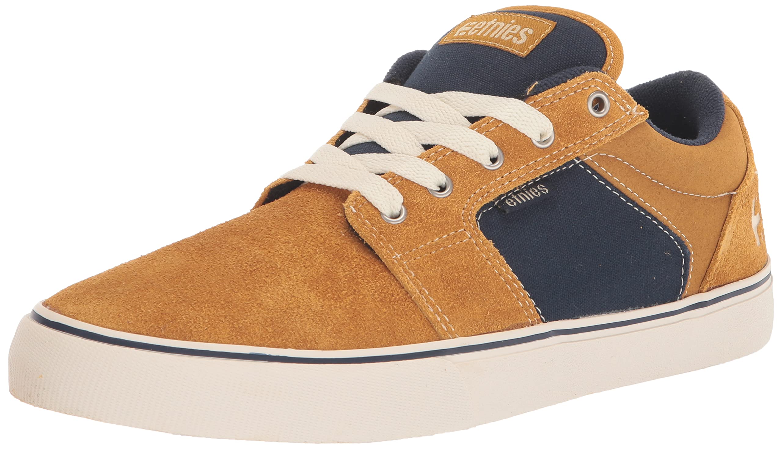 Etnies Barge LS – Classic Skate Look, Slim Vulcanized Silhoutte, Hefty Armored Collar, Reinforced Vulc