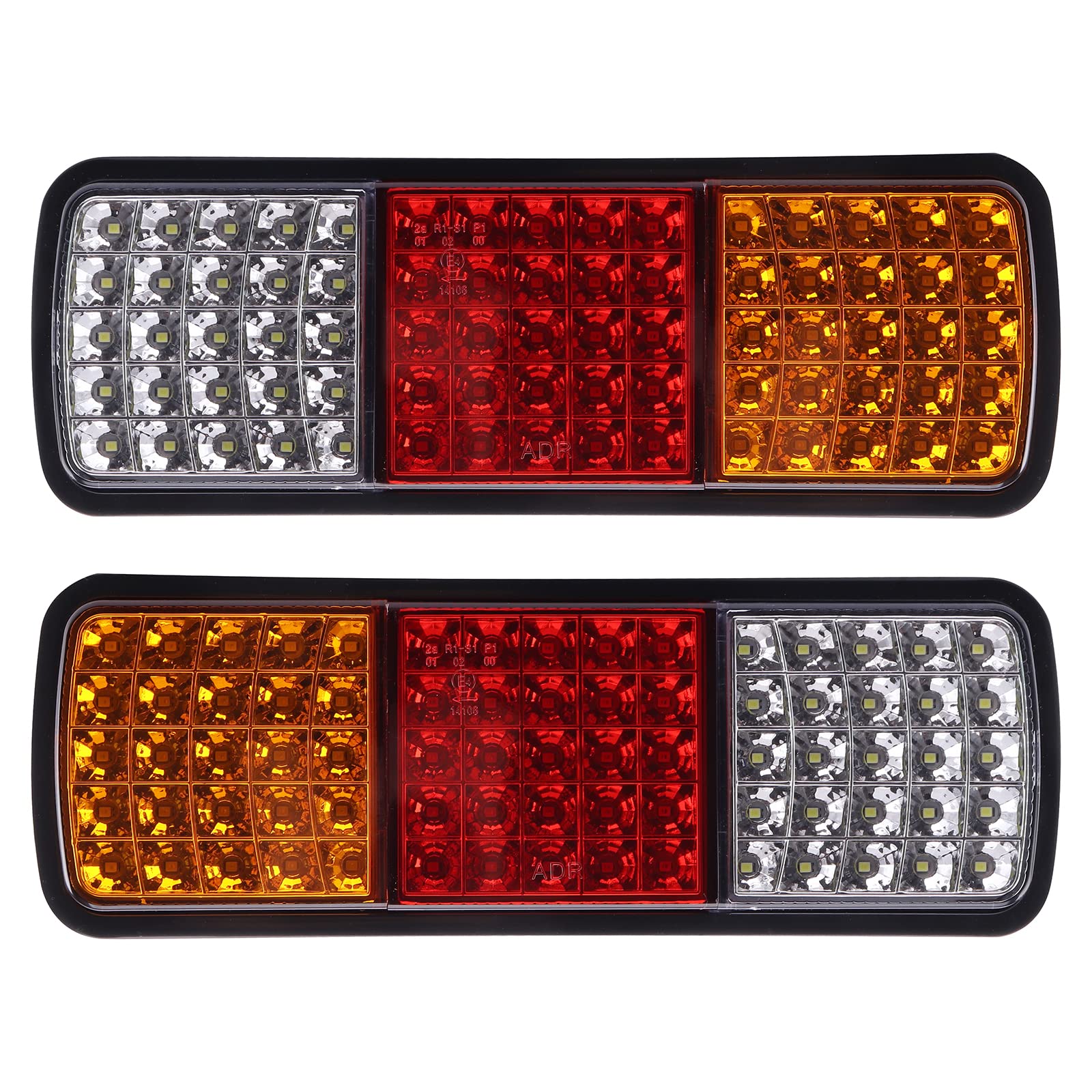 75 LED Truck Tail Light Bar, 2Pcs 12V Turn Signal Brake Reverse Light for Trailer Truck Boat RV Camper Motor Home