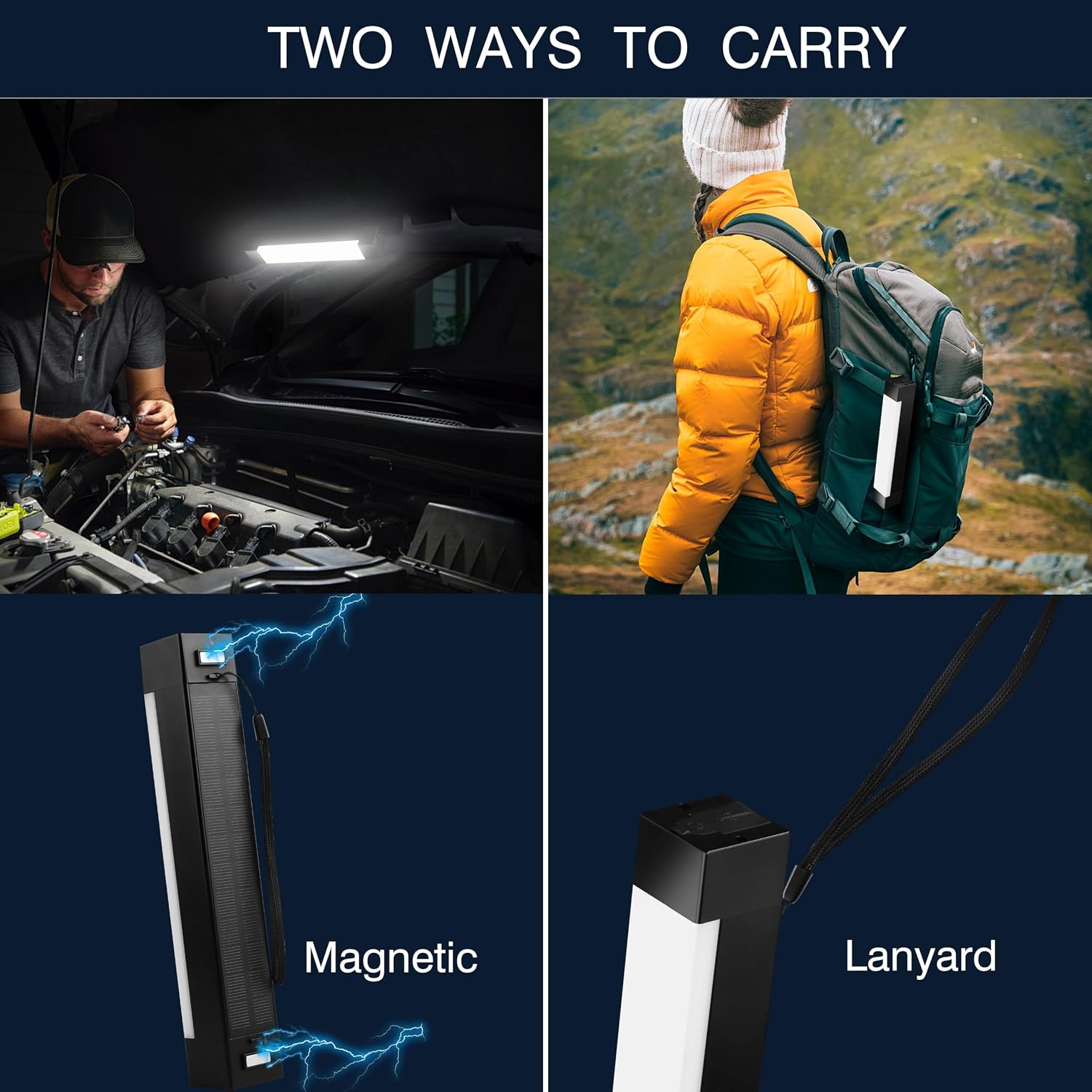 Phonar Solar Rechargeable Hiking Lantern, Camping Lantern for Power Outages,Up to 1500LM Camping Flashlight,Long Hours Life,4 Modes,Fit for Camping,Hiking,Fishing,Hurricane