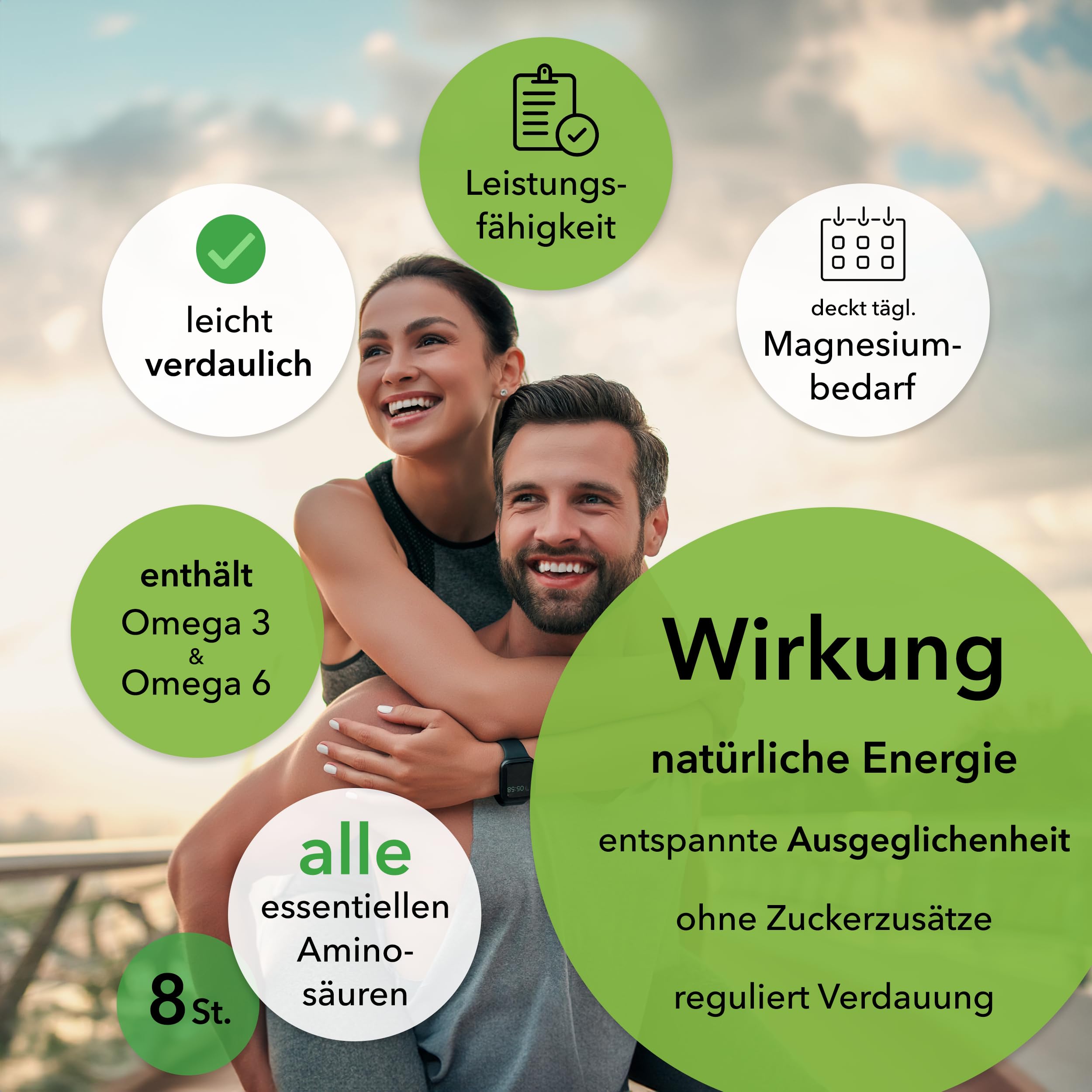 regionales Hanf Protein Pulver 1 kg [MIT 55% PROTEIN] - inkl. LECKERE E-Rezepte - veganes Proteinpulver mit Magnesium & Aminosäuren für Muskelaufbau - wasserlösliches Hanfprotein