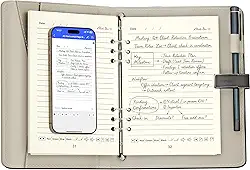 Caneta de sincronização inteligente para anotações, caderno digital com caneta, permite caligrafia sincronizada, ocr para texto, armazenamento offline, gravação de áudio e compartilhamento de