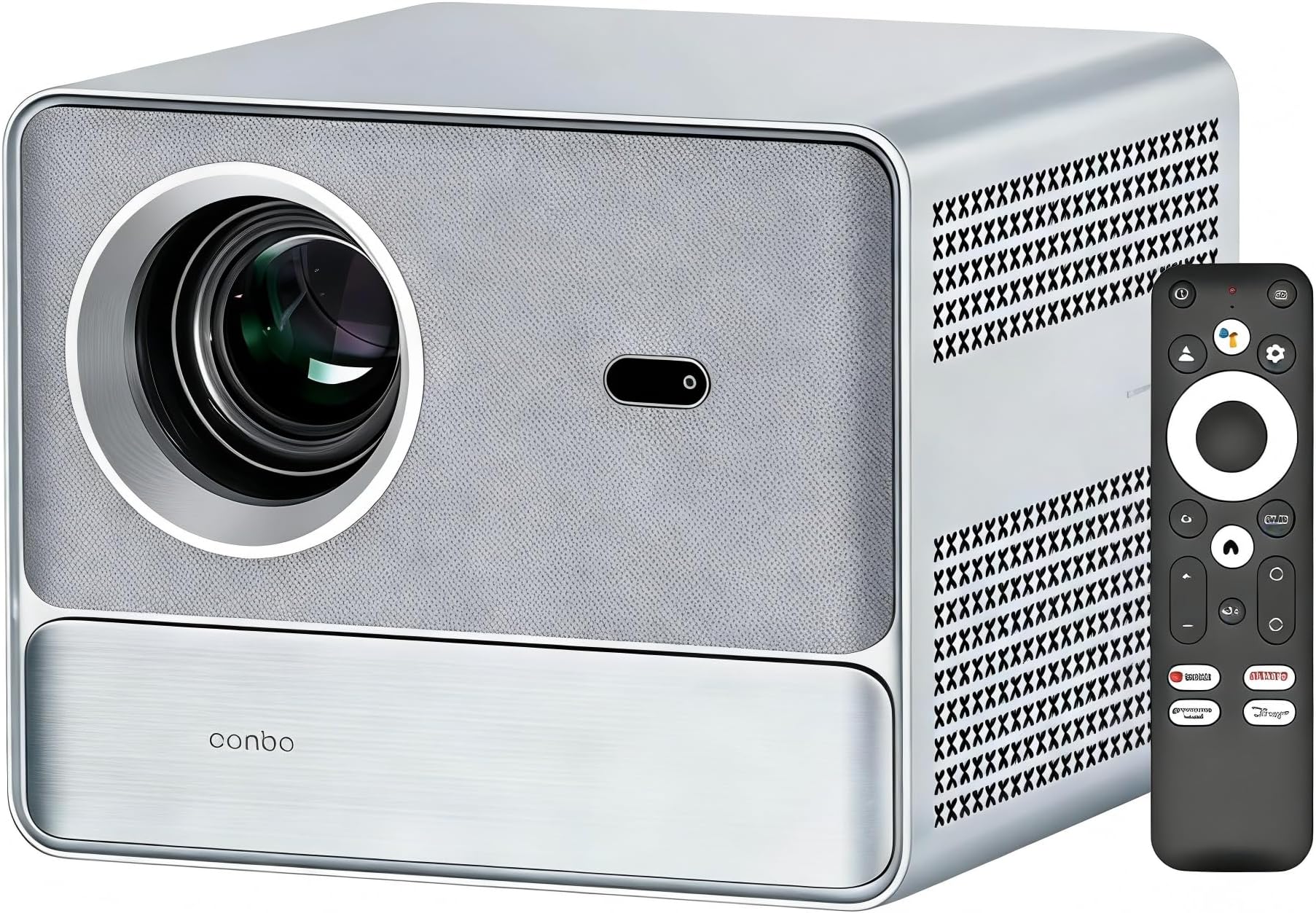 Projector with Android TV 11.0, Wanbo Davinci 1 Pro 4K Supported Projector with WiFi and Bluetooth, Auto Focus & Keystone, Home Outdoor Smart Projector with Apps & Google Play