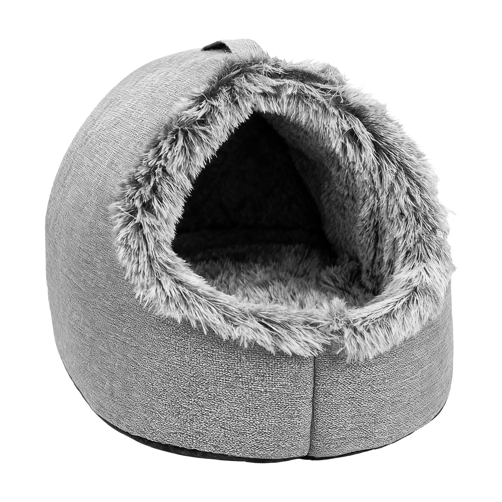 Lit pour chat fermé anti-stress, nid apaisant chaud pour chiot souffrant du froid