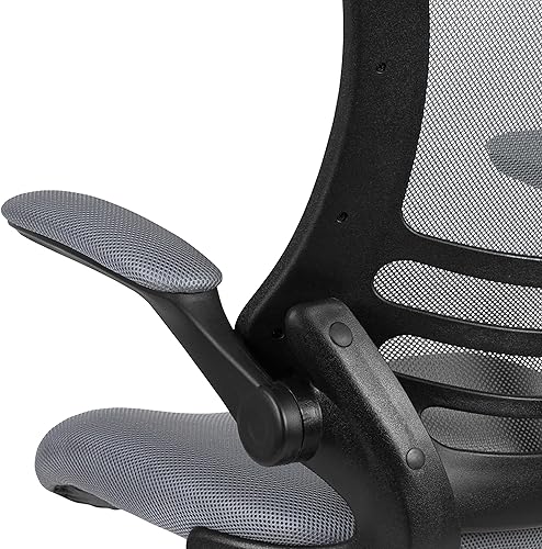Miniatura 13 de Flash Furniture - Sillas de malla para oficina gris (Dark Gray Mesh),Piel negra suave/malla,Malla roja,Blanco malla,Malla Negra,Azul (Blue