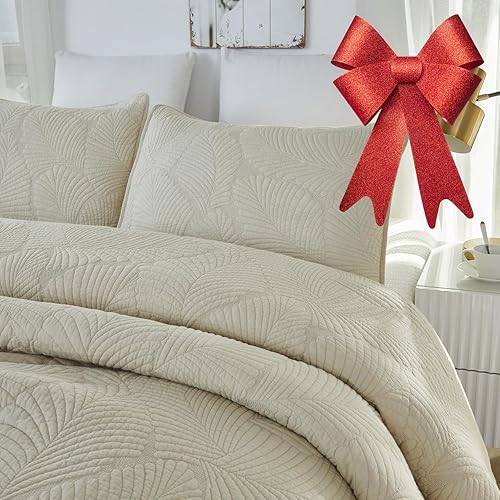 Miniatura 4 de Brandream Juego de edredón tamaño Queen de algodón de lujo bohemio con girasol colcha suave 3 piezas