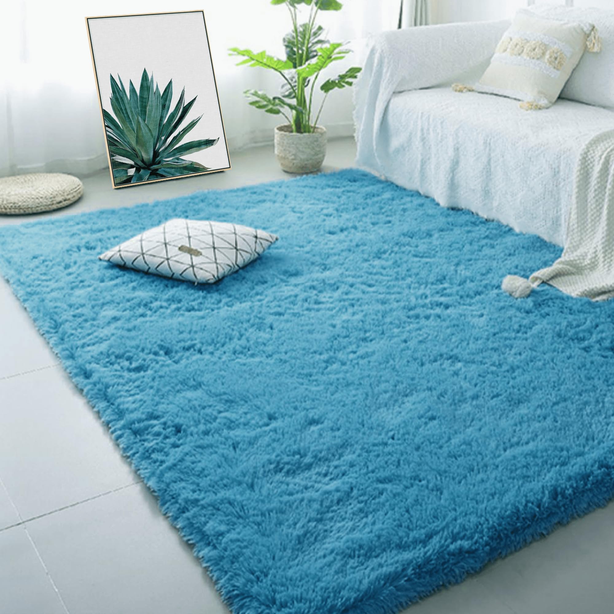 Tapis shaggy antidérapant fini les glissades au réveil