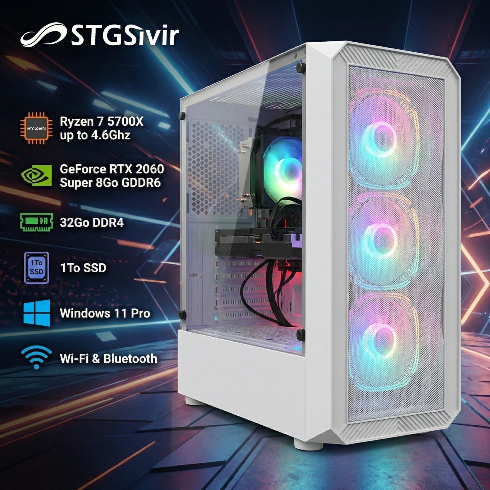 PC Gaming STGSivir Fixed 32GB 1TB RTX 2060 Super - Dettaglio