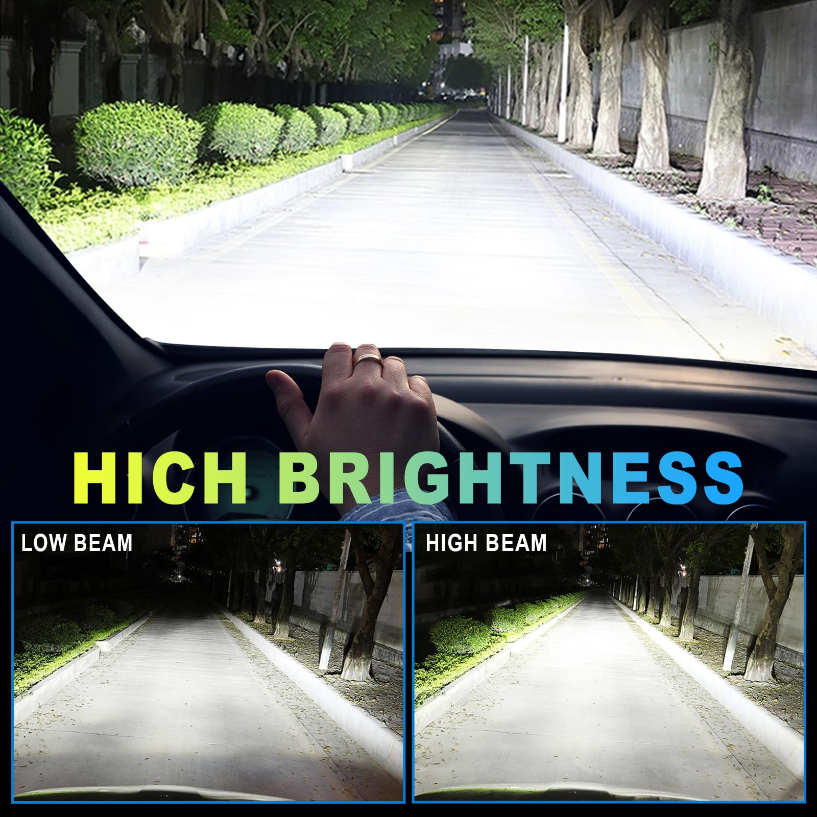 H7 LED Ampoule 360°25000LM 100W 6500K Blanc Super Brillant Remplacement Halogène Kit pour Voiture 12V-18V