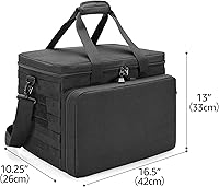 Vista 7 de Trunab Patrol Bag Law Enforcement, Police Duty Bag, Car Front Seat Organizer Compatible with 15.6” Laptop, Multiple Compartment, Molle Webbing