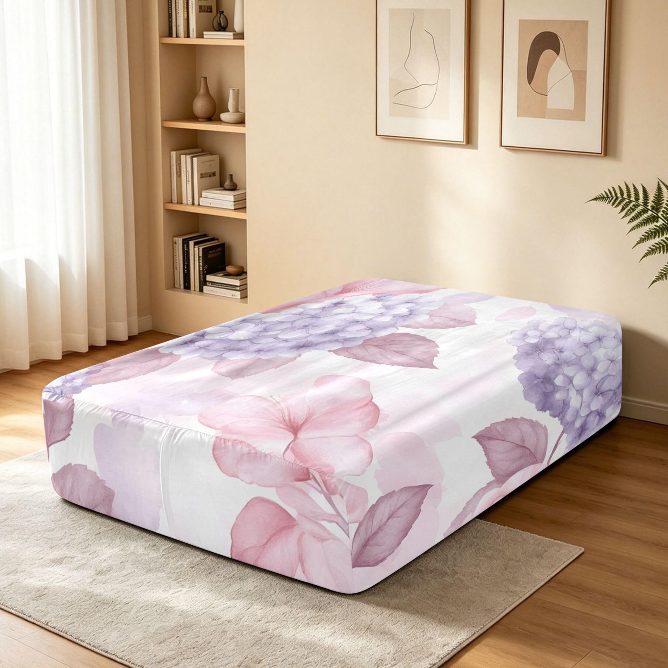Roses Sábana bajera ajustable individual para colchón de aire, bolsillo extra profundo de 24 pulgadas, funda suave y transpirable con apertura de válvula de cremallera para cama de aire