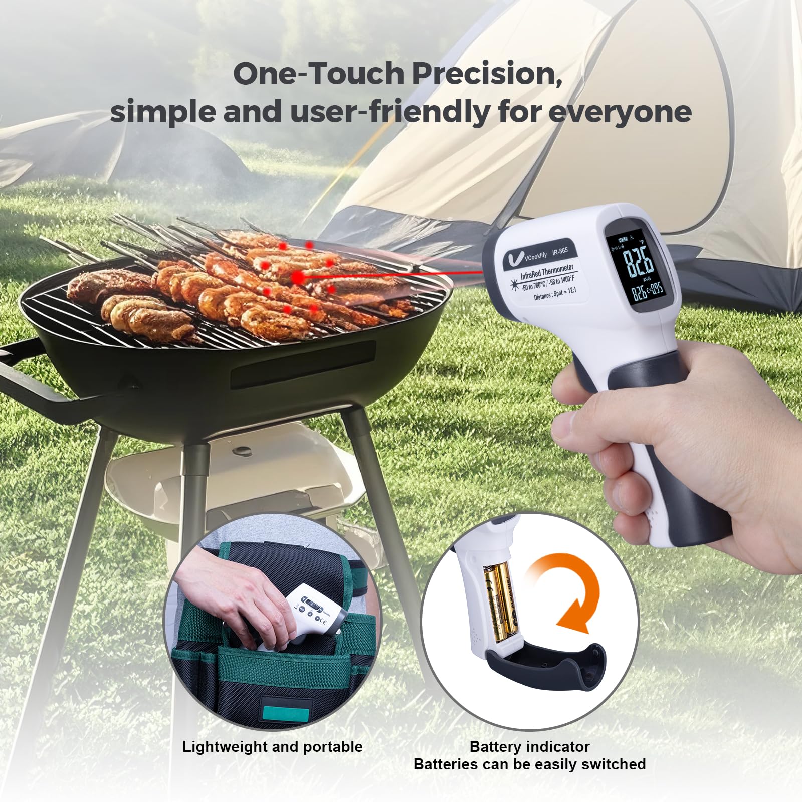 Infrared Thermometer Gun - Non-Contact Temp Measurement -6 Infrared Thermometer Gun - Non-Contact Temp Measurement -6