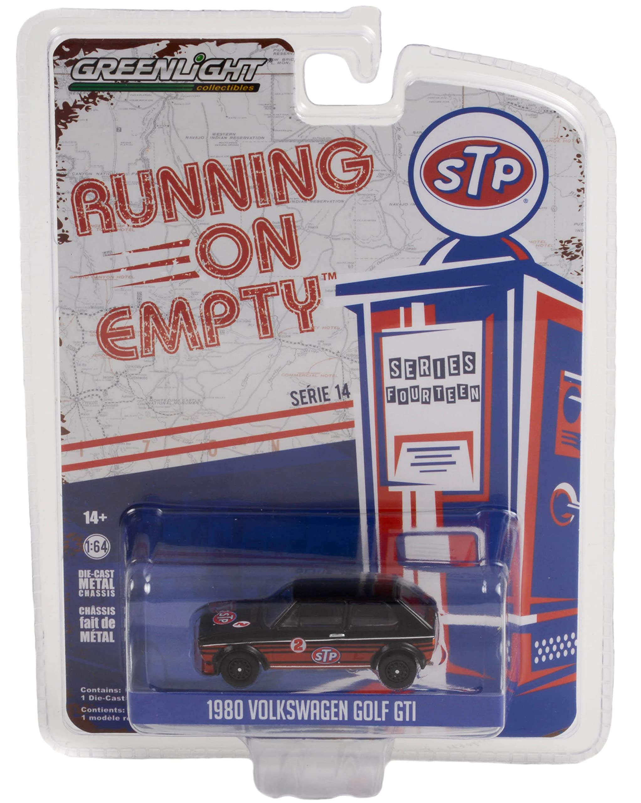 Amazon.com: 1980 VW Golf GTI #2 Black with Red Stripes Running on