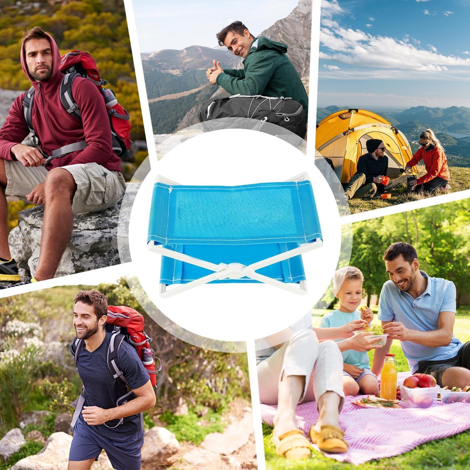 Almohada de playa portátil, cojín de apoyo para la cabeza, almohada de 9,45 x 6,69 pulgadas con relleno suave, almohadas compactas para silla de playa, almohadas de exterior con diseño cómodo, uso de
