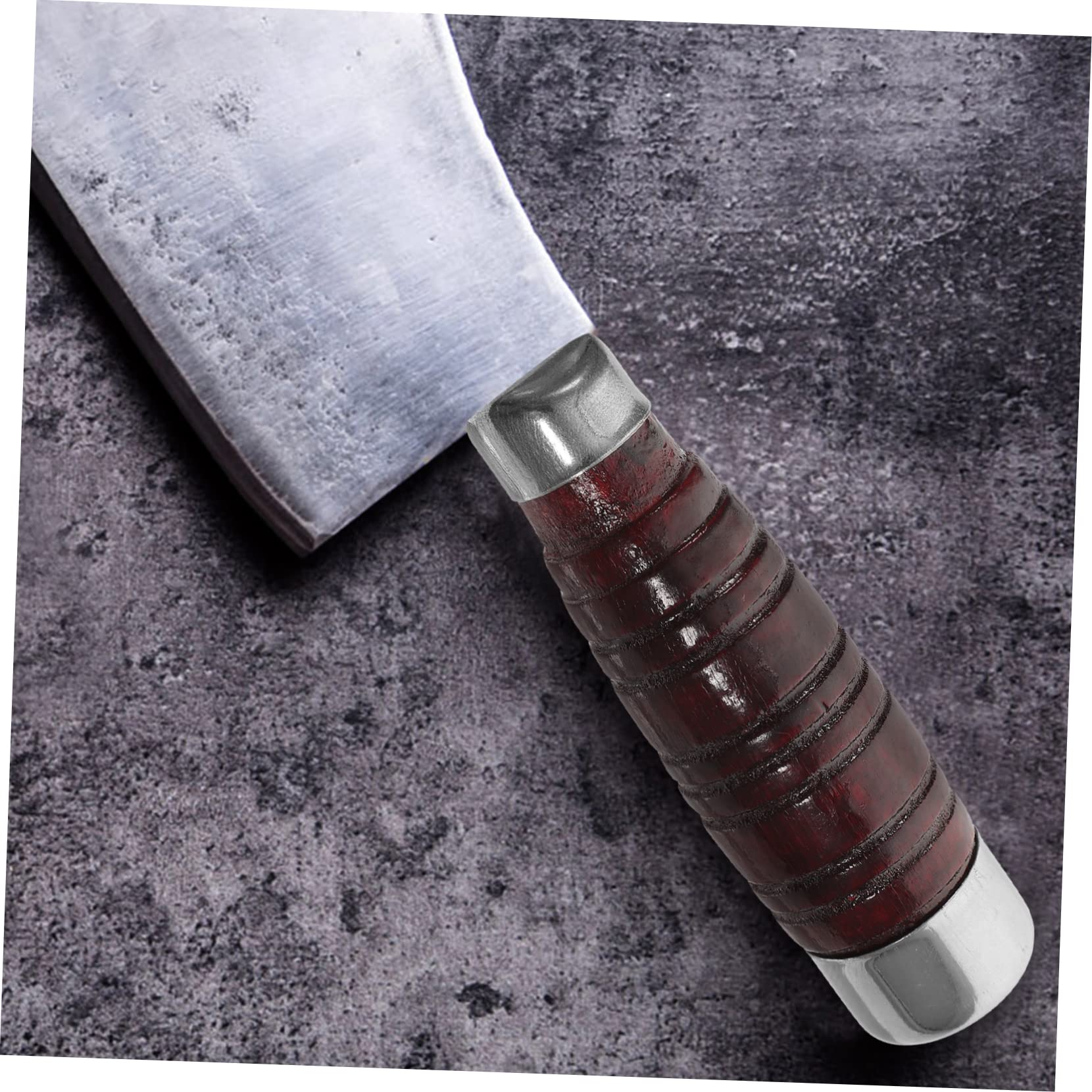 SEWACC Comfortable Grip Cutter Handle Replacement Chef Knife Handle Wooden Cutter Accessories Easy Install