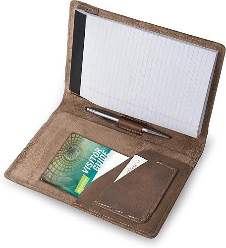 Miniatura 2 de PEGAI Junior Legal Pad Folder Organizer  Portfolio Binder, Resume Interview Document Organizer Folio  Personalized Leather Binder Padfolio with
