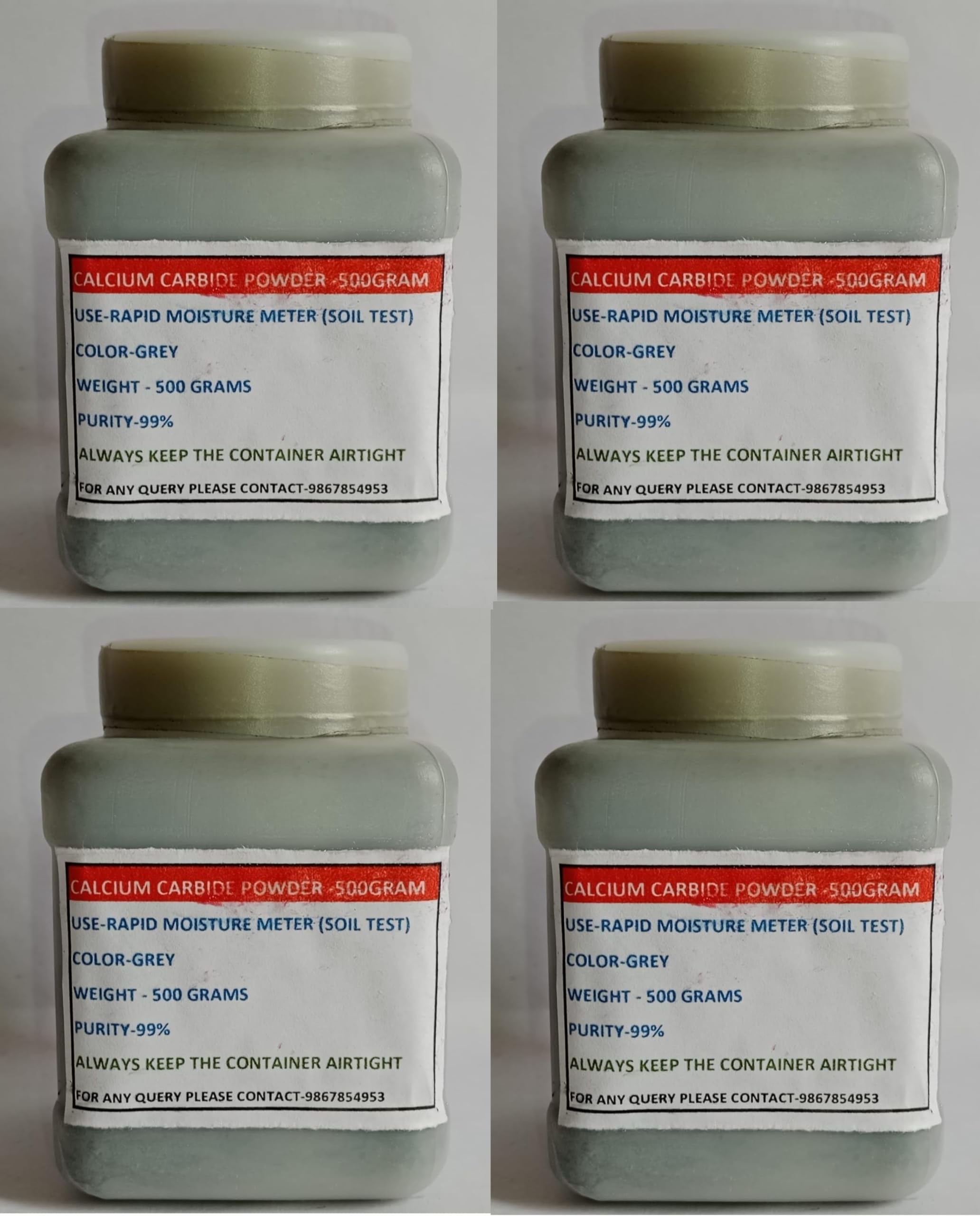 Calcium Carbide Powder for Rapid Moisture Meter - 500 gm Pack of 4 | Accurate, Fast & Reliable Moisture Detection for Soil & Construction Testing-image-36