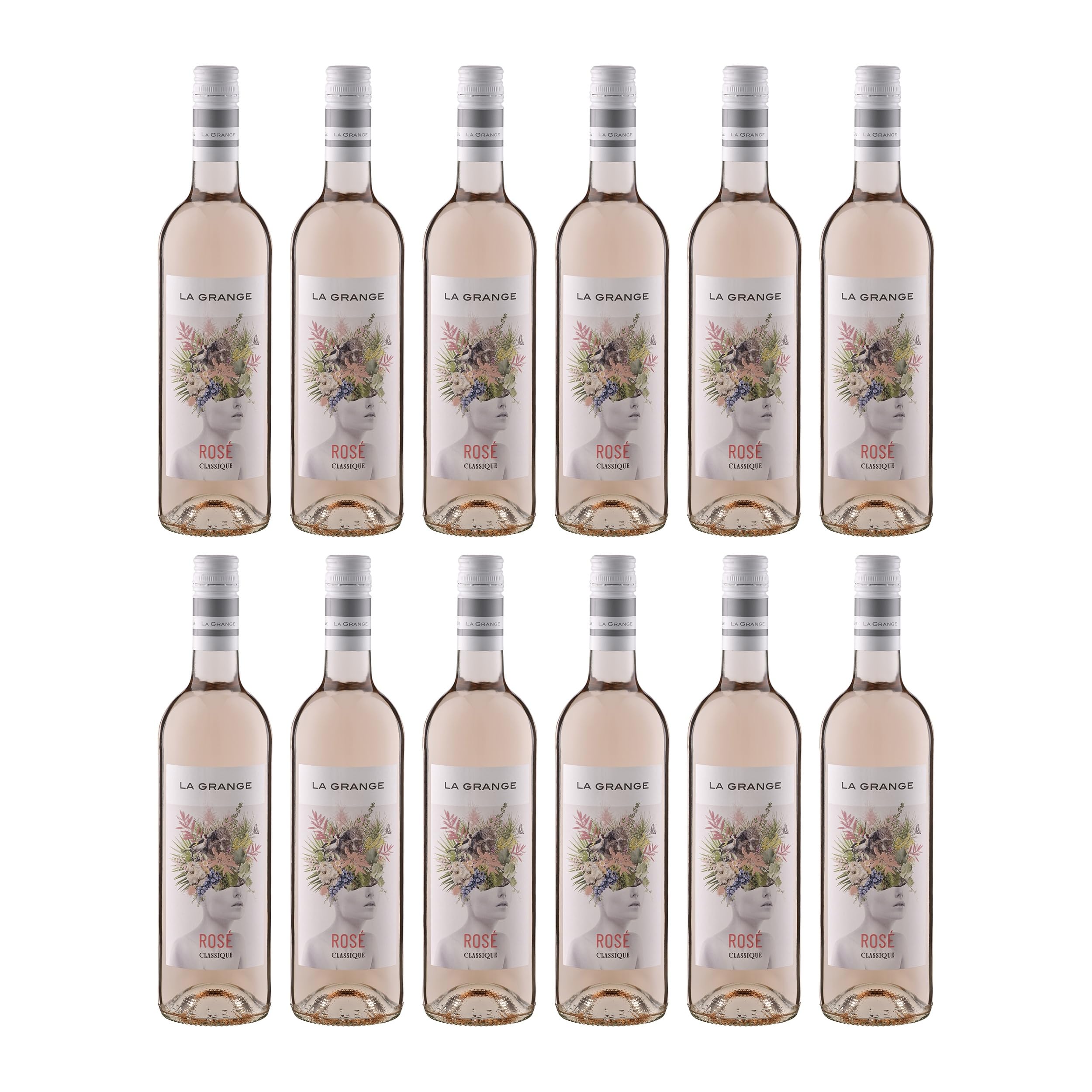 La Grange Classique Rosé IGP Pays d'Oc Roséwein Rosé trocken Frankreich inkl. FeinWert E-Book (12 x 0.75 l)