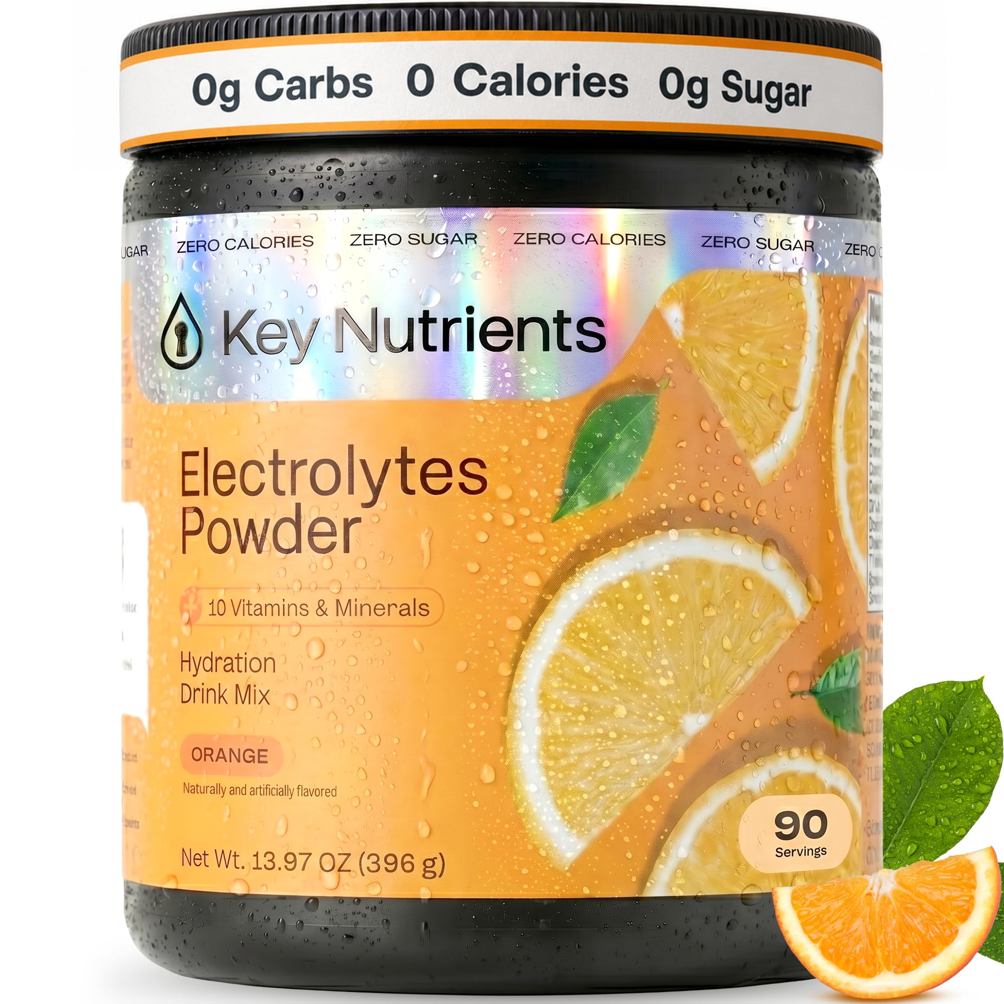 KEY NUTRIENTS Multivitamin Electrolytes Powder, Orange, 90 Servings 90 Servings Orange
