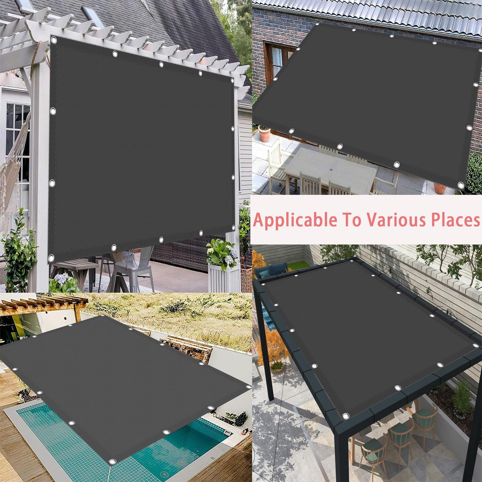 sonnensegel 250x300 250 x 300 cm Wasserabweisend UV Schutz 98% UV Schutz Segeltuch Anpassbare Größe für Außenbereiche Wie Garten Und Balkone, Terrasse, Dunkelgrau UPC : 676891000032 Größe:47CM Fiat Ducato camper gebraucht