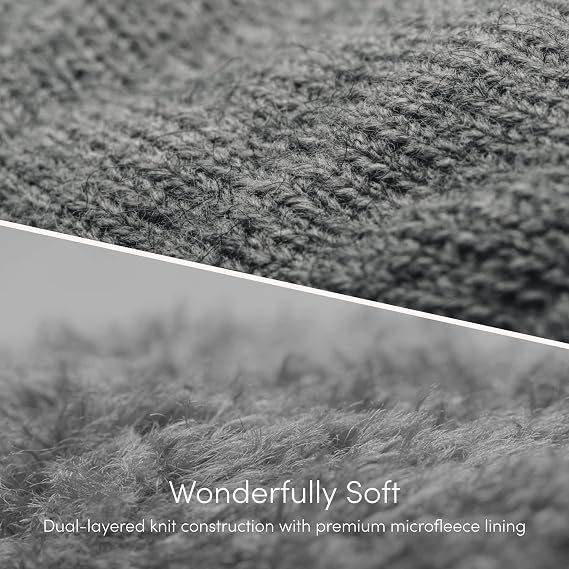 Moshi Digits Winter Touchscreen Gloves, Warm Knit Gloves with 4 Sizes:S/M/L/XL