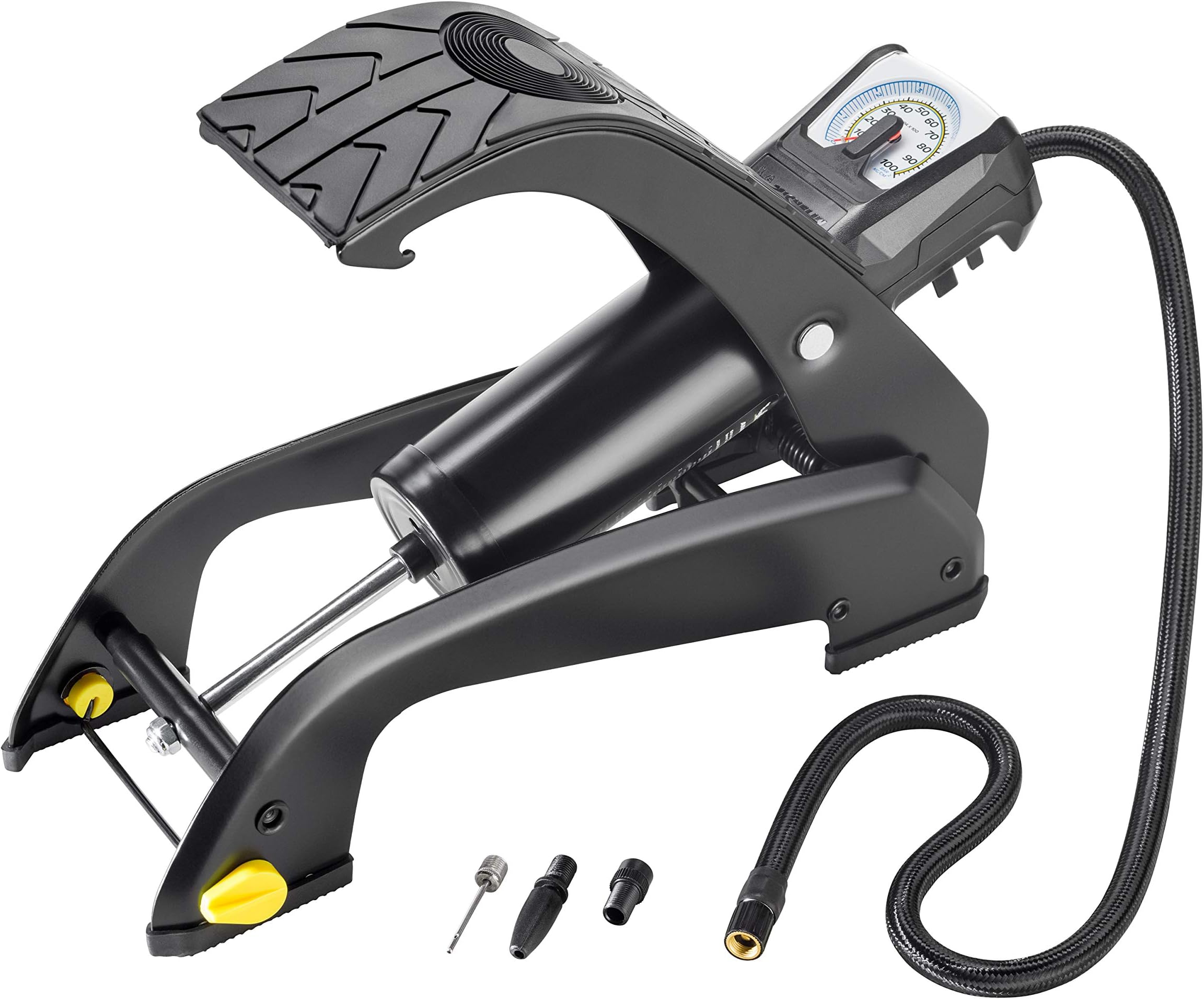 MICHELIN Pompe à air à Pied monocylindre analogique Noir Amazon.fr Sports et Loisirs