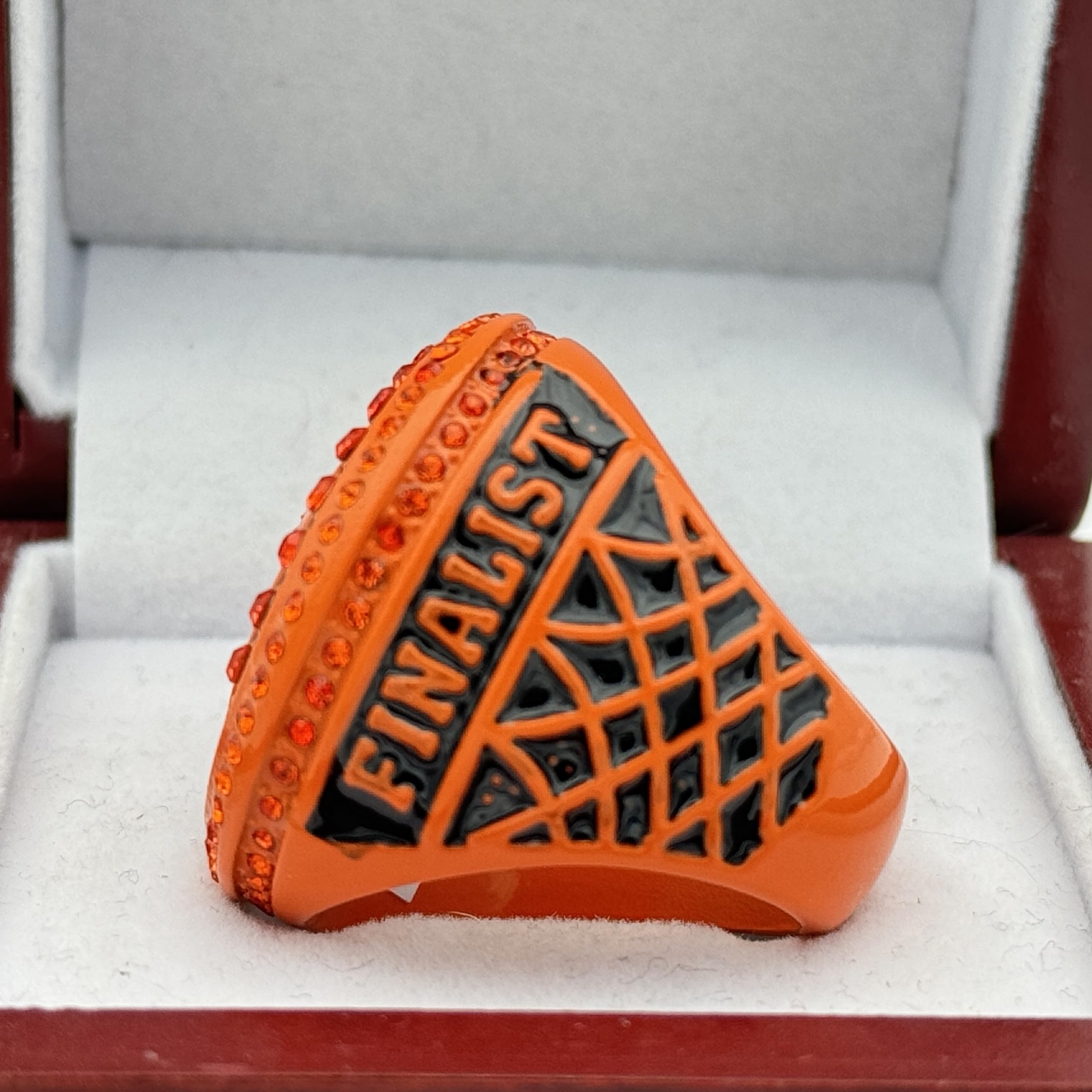 Discount Sports Rings USA Basketball Champion Ring — Orange Body, Painted Ball (Item #36-44) (Finalist)