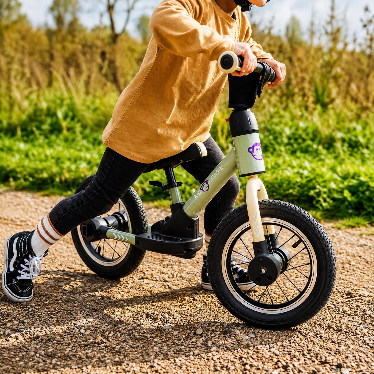Kidcruiser Pedalplay Draisienne evolutive, Velo Enfants 2 Ans, Design 3 en 1, Javec des roulettes latérales et des pédales à LED, Cadre Robuste