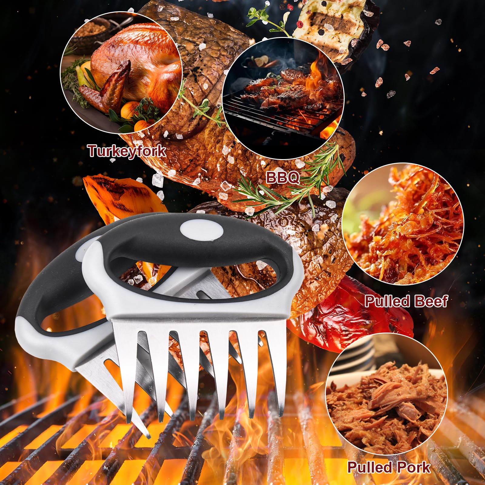 Alpha Grillers Termómetro digital para carne y termómetro de horno con Alpha Grillers Termómetro digital para carne y termómetro de horno con