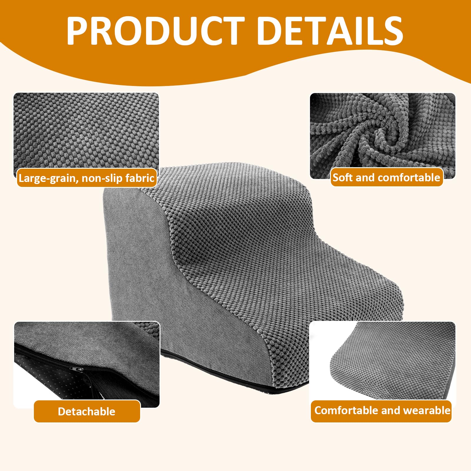 Escalier pour animal domestique, 30 cm, 2 marches, antidérapant, avec housse en velours 3D, lavable, pour petits chiens, éponge de qualité supérieure, rampe pour chien à pattes courtes
