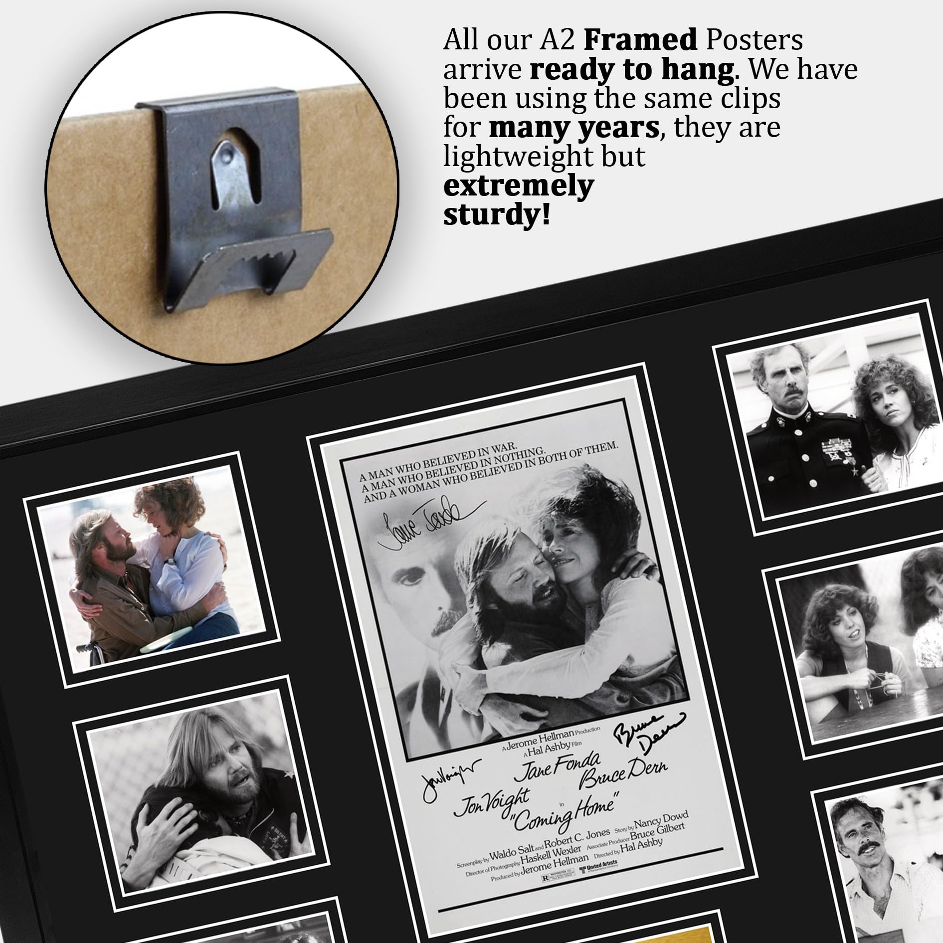 HWC Trading Coming Home Podpisany Plakat Filmowy A2 Deluxe w Ramie