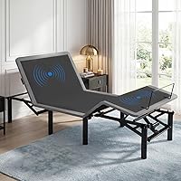 MONNIYU Twin XL Adjustable Bed Frame - German Motor, Massage, Zero Gravity, USB Ports, Night Light, Easy Assembly