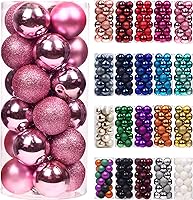 Vista 20 de Emopeak - 24 mini bolas para árbol de Navidad, irrompibles, bolas colgantes para decoración de fiestas, bodas y festividades, de 1.2 pulgadas
