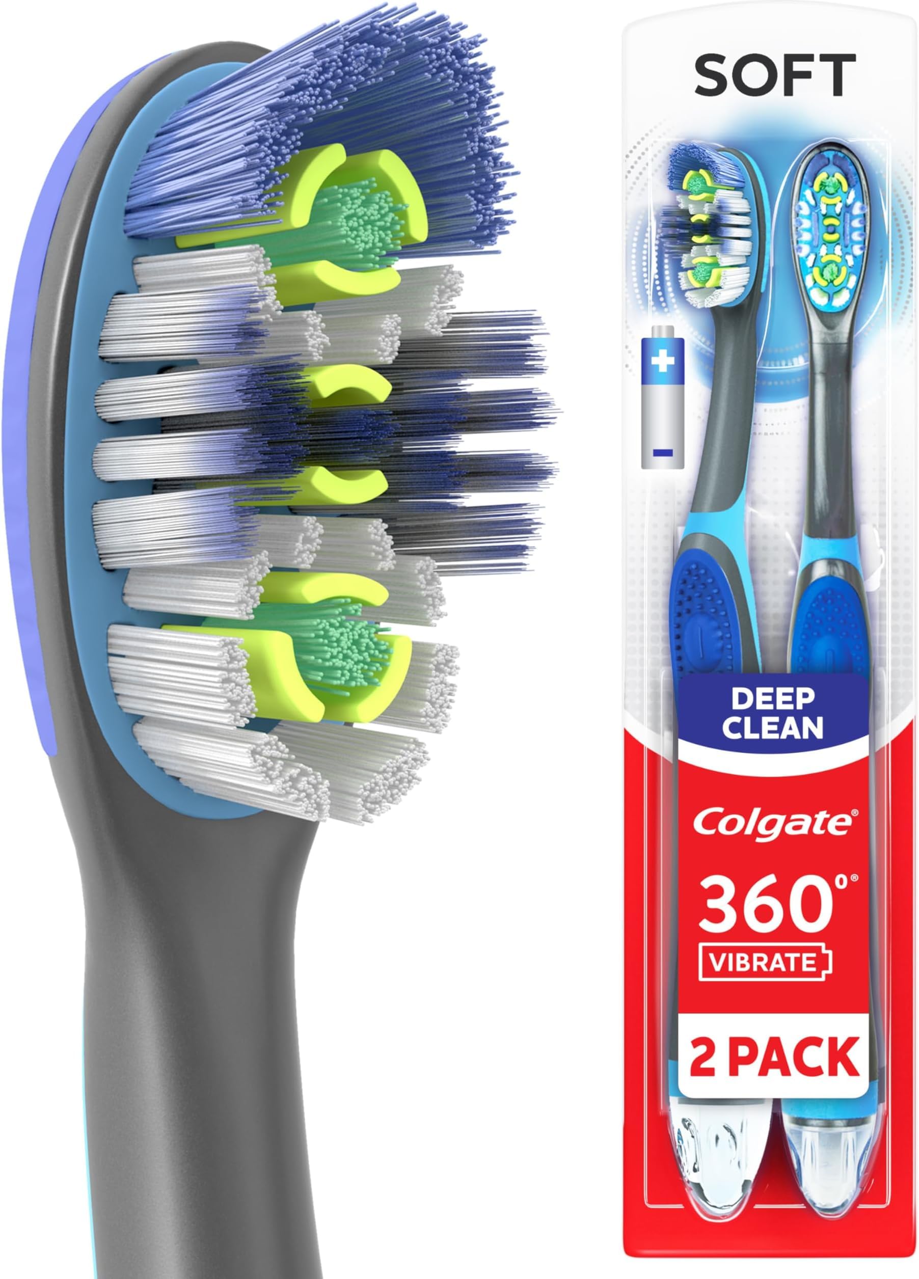 Colgate 360 Electric Toothbrush - 2 Pack -14