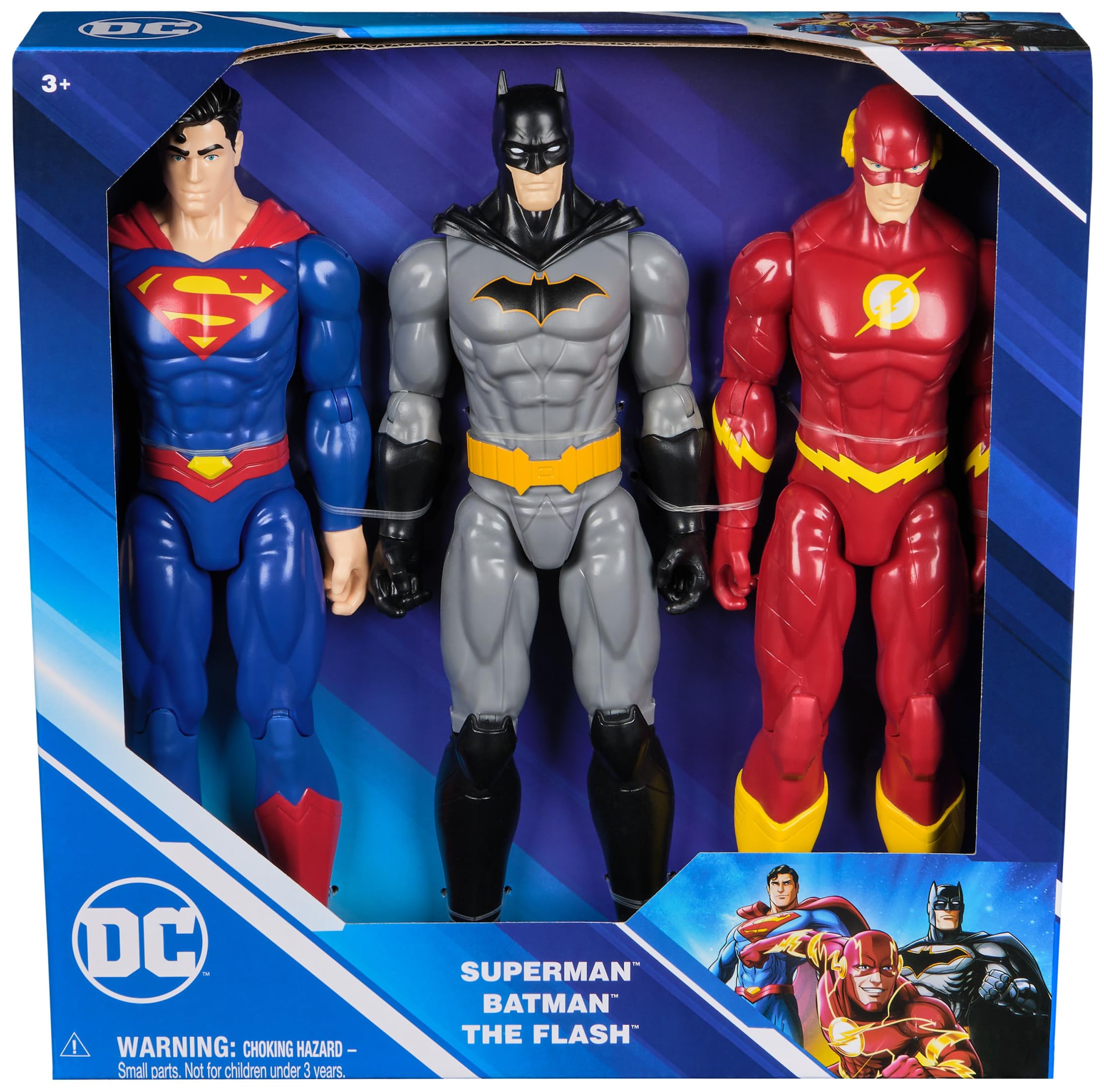 DC Comics 6072364 Batman, Superman and The Flash 30 cm Action