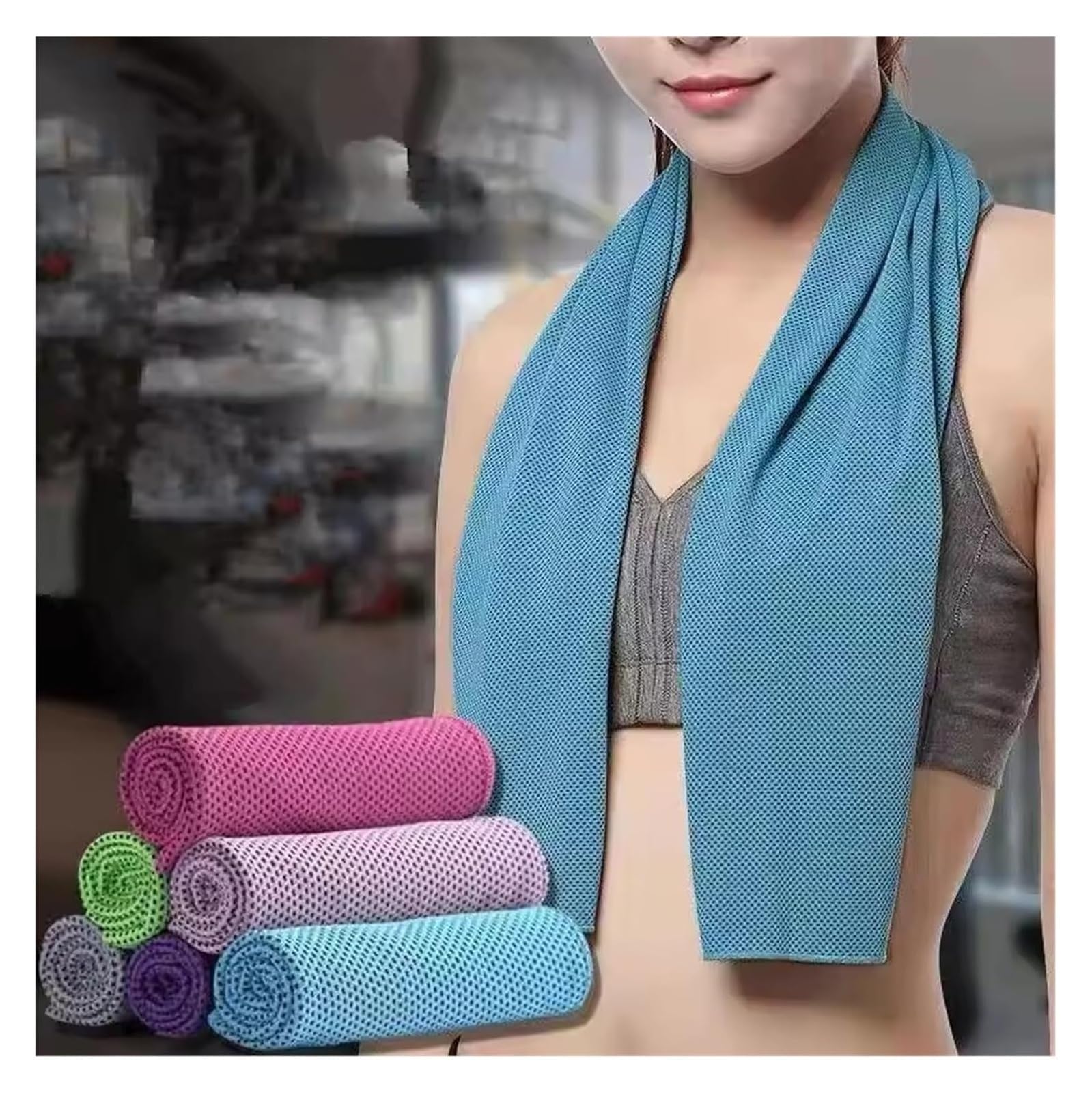 Asciugamano rinfrescante in tessuto in microfibra | Multicolor: for Sport E Fitness, 1/3/4 pz(Random Color 3pcs)