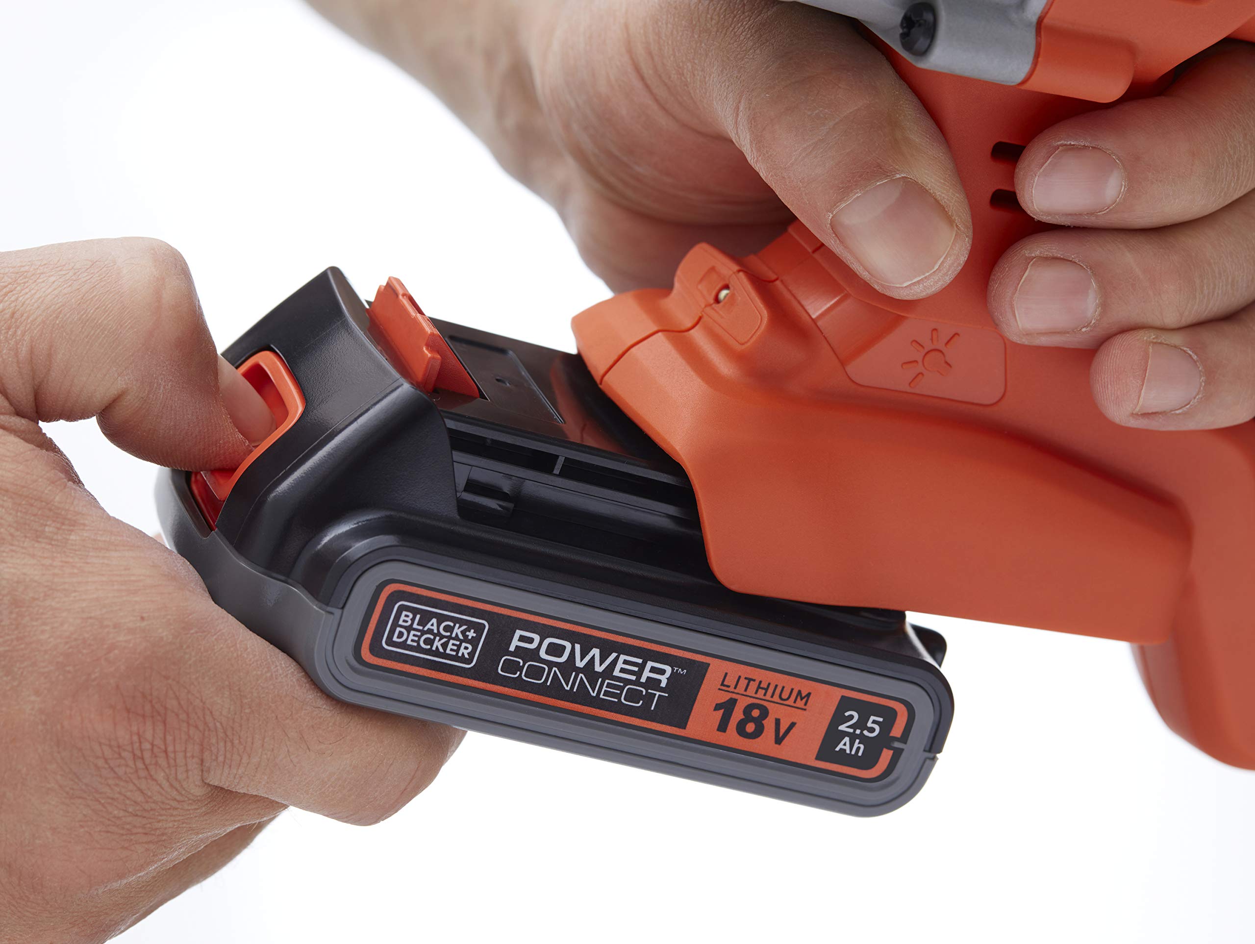 BLACK & DECKER Solidny Młotek sds-Plus 18v 3 modos 1,2j, velocidad 0-1.880 rpm, impactos 0-6.650 ipm. incluye 2 akumulators 2,5ah litio, ładowarka 1a, adapter do wiertło dla podróżujących 18v 13mm