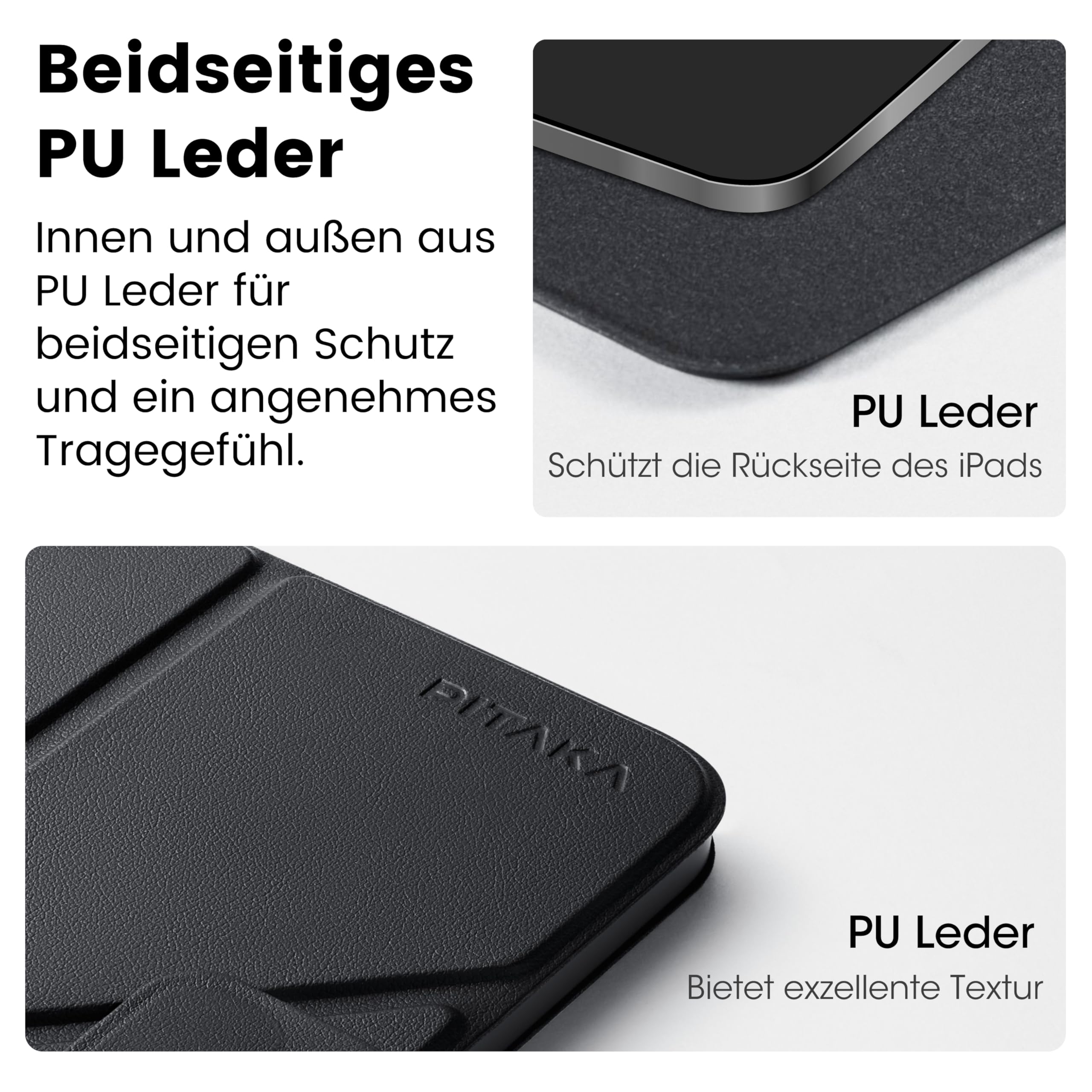 pitaka MagEZ Folio 2 Case for iPad Mini 7/6 Magnetic Case for iPad