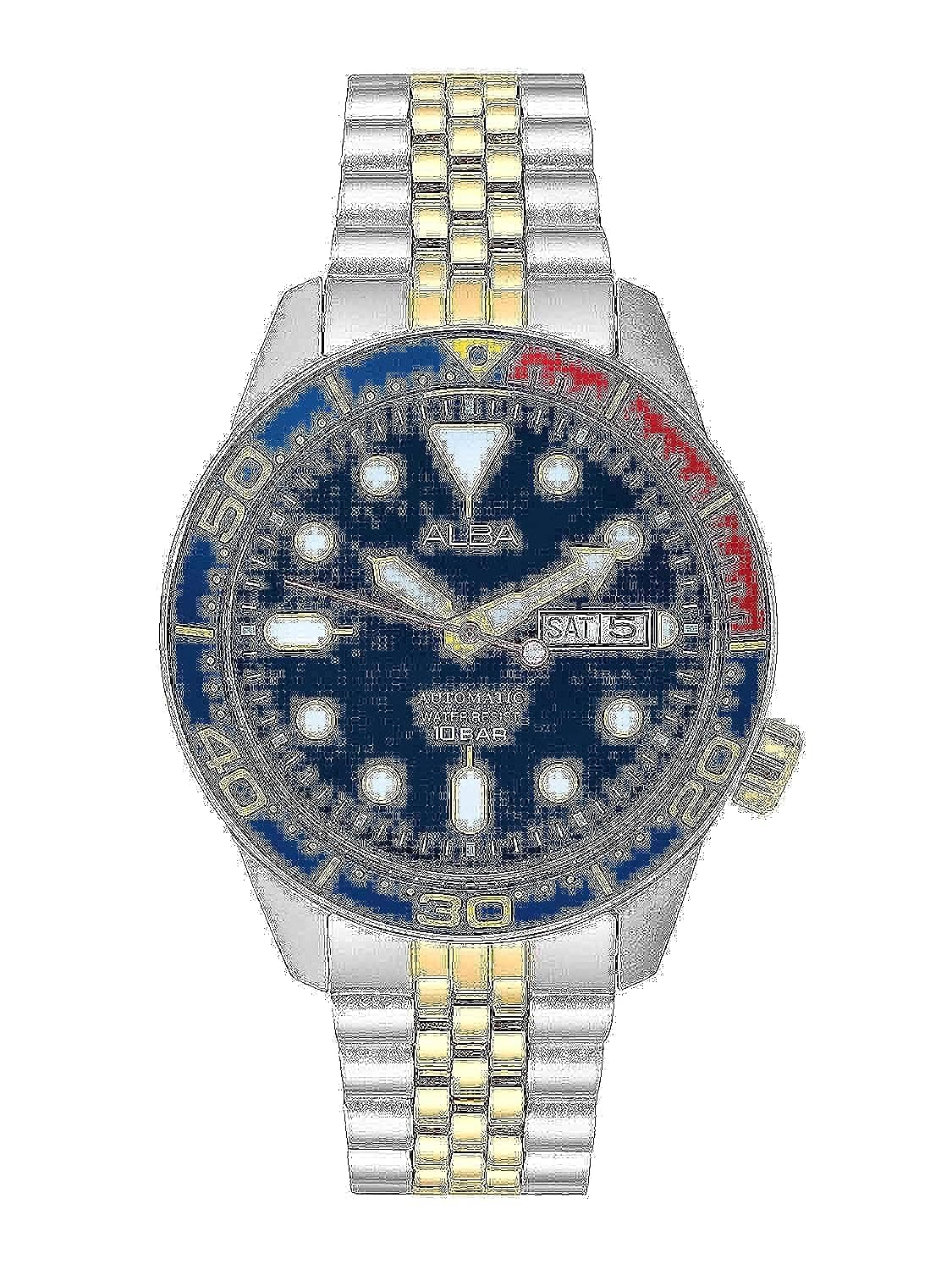 Alba Stainless Steel Analogue Multicolor Dial Mens Watch-Al4185X (B09C3PL6D8) Amazon Price History, Amazon Price Tracker