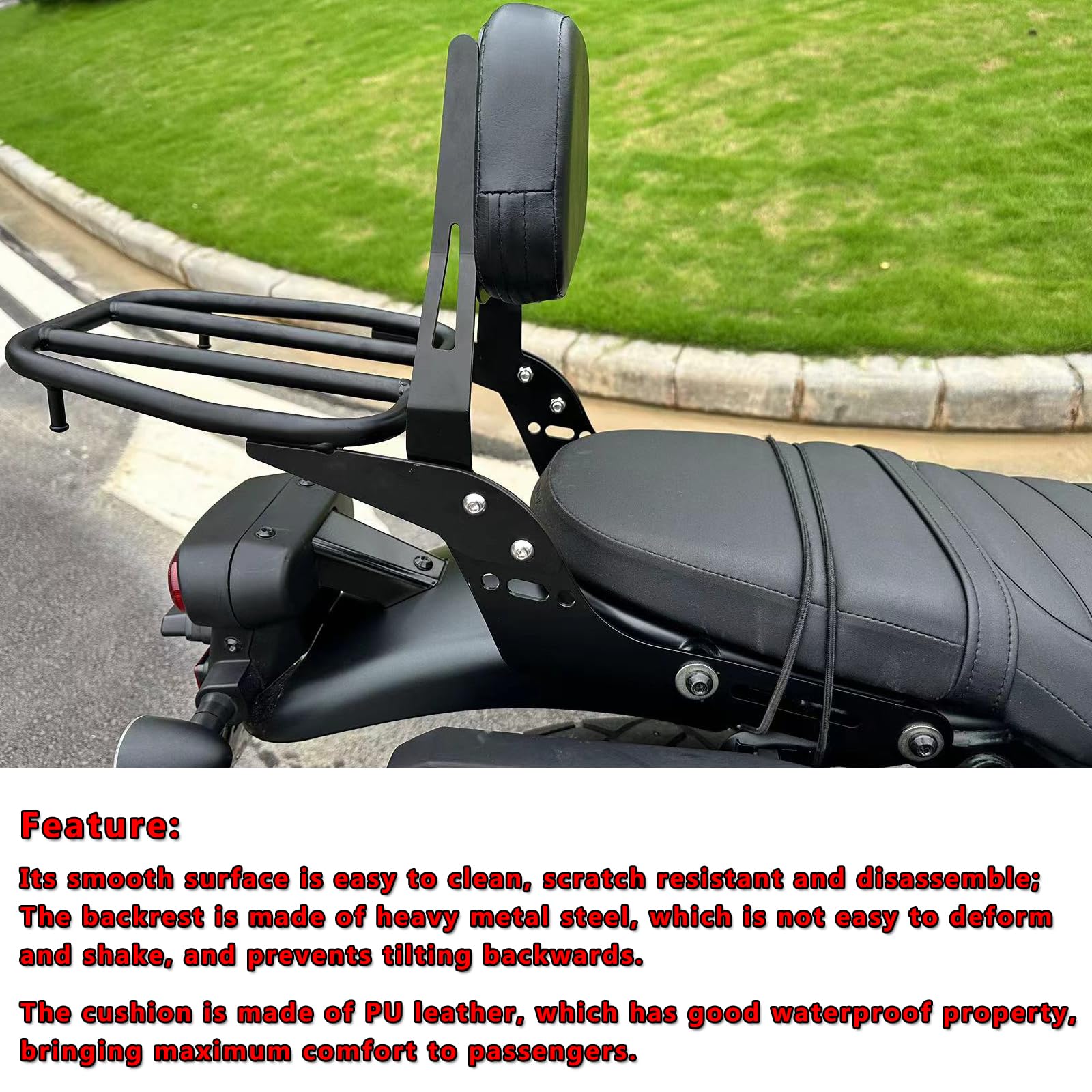 Sissy Bar Sissy Bar Schienale Posteriore Sedile Passeggero Sostituzione per Honda CL300 CL500 CL 500 300 2023 2024 Pad Schienale Staccabile