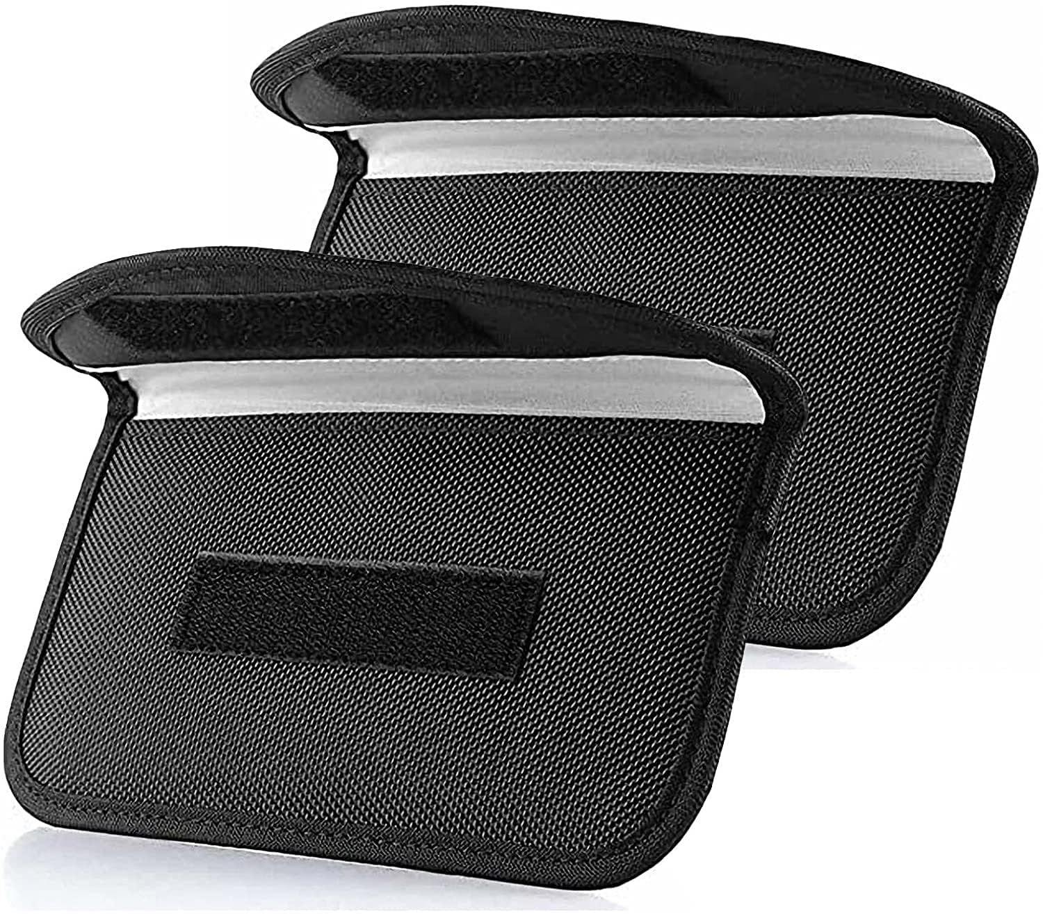 Khazna Faraday Bags for Car Keys and Cell Phone, (2 Pack) Signal Blocking Key Pouch Wallet, Anti-Tracking Anti Theft Car Protection, Cell Phone Signal Jammer WiFi