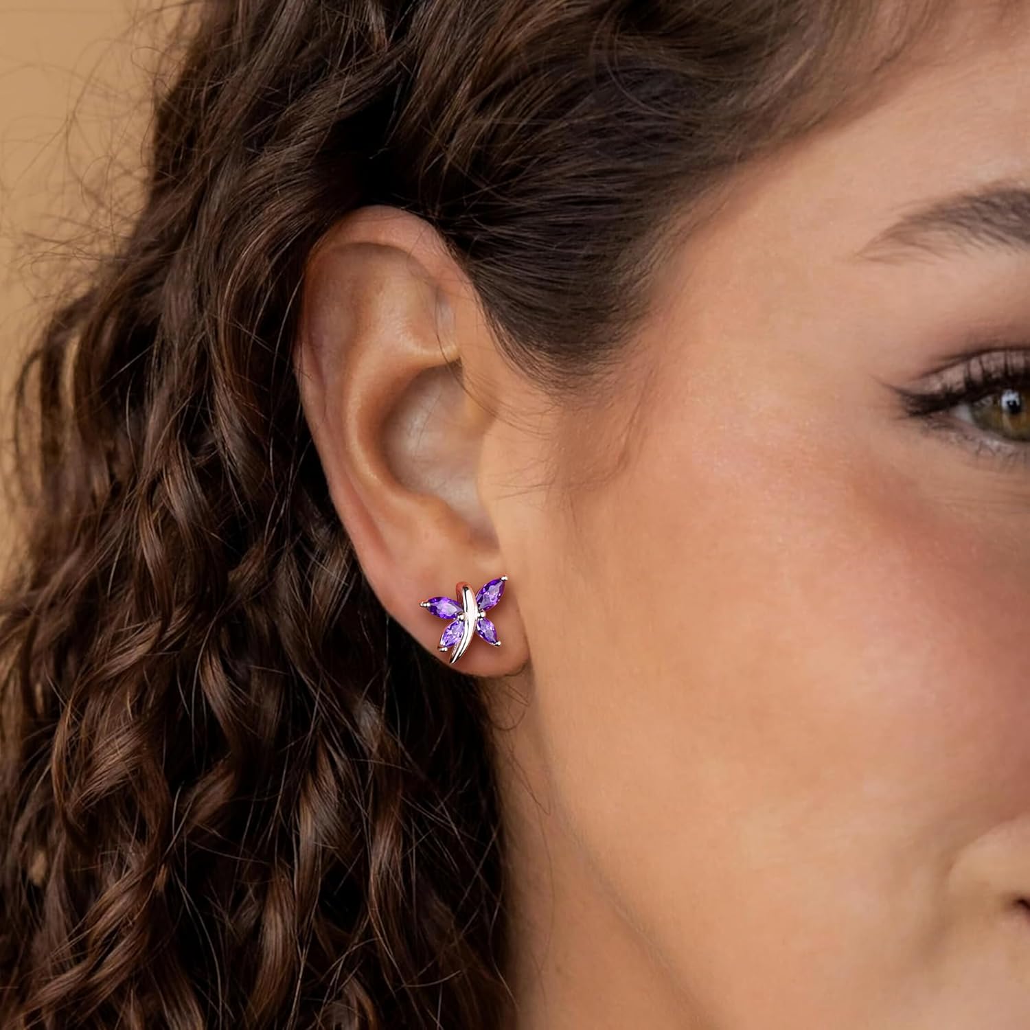 925 Sterling Silver Dragonfly Stud Earrings for Women Trendy Dainty Cute Earrings Ruby/Sapphire/Emerald Gemstone Studs Birthstone Anniversary Jewelry - Image 7