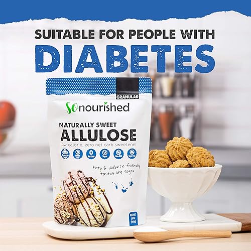 Vista 17 de So Nourished Edulcorante de alulosa granular - Sustituto de azúcar cetogénico - 0 calorías, 0 carbohidratos netos, sin OMG (5 libras / 80 onzas)