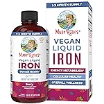 Iron Supplement for Women Men & Kids | Liquid Iron Supplement for Women Men & Kids | Iron for Healthy Blood & Oxygen | Ages 4 & Up | Sugar Free | Vegan | Non-GMO | Gluten Free | 16 Fl Oz