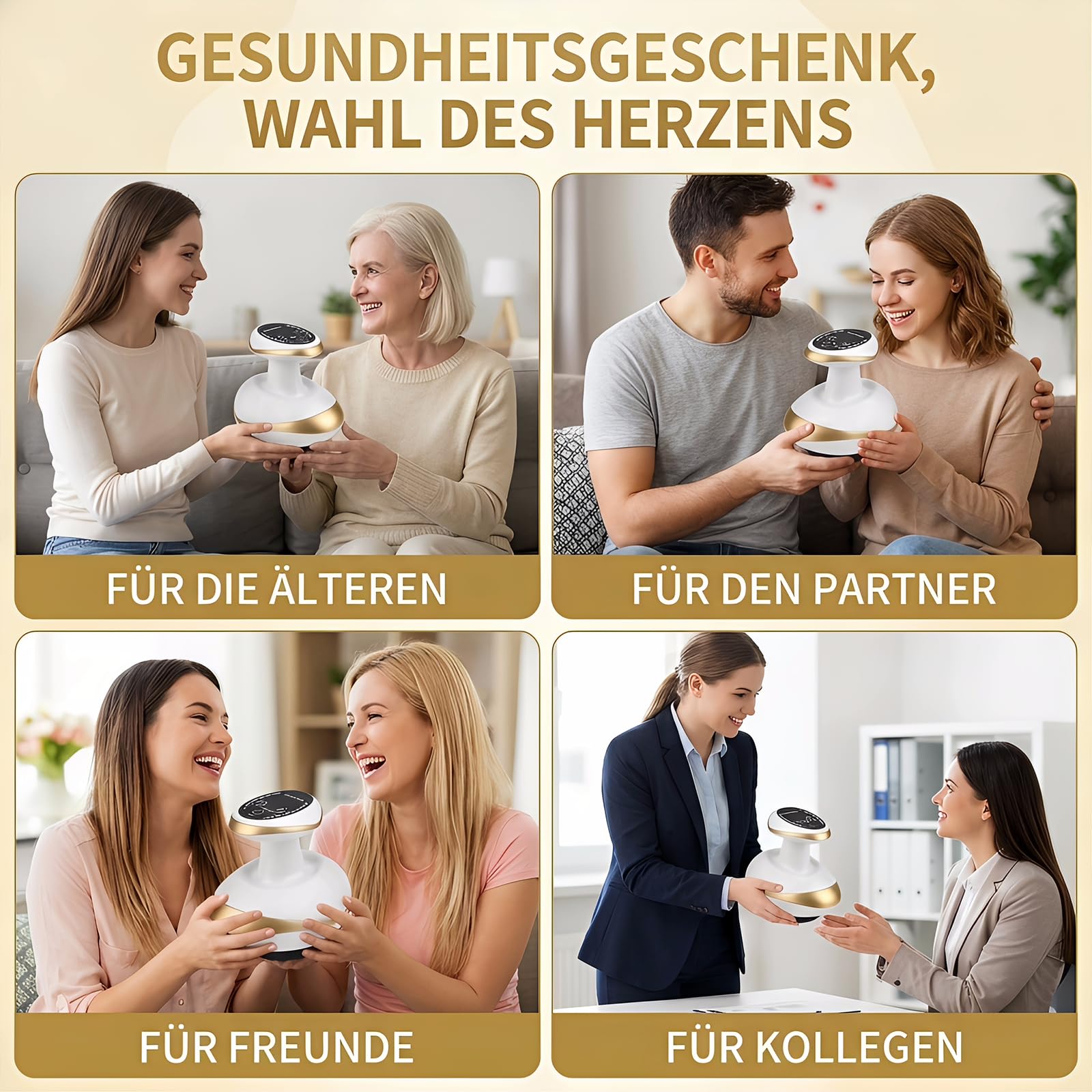 Cellulite Massagegerät, Schröpfgerät Elektrisch mit Vakuum, Gua Sha, Rotlicht und Blaues Licht, 9 Stufen für Ganzer Körper